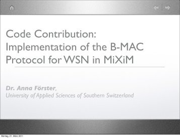 Code Contribution: Implementation of the B-MAC Protocol for WSN ...