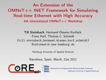 An Extension of the OMNeT++ INET Framework for Simulating Real ...