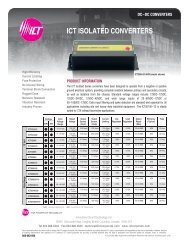 ICT ISOLATED CONVERTERS