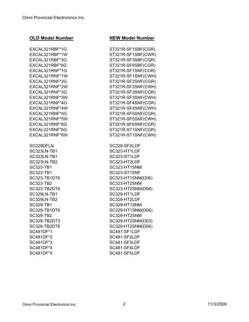 Sinclair Antenna Cross Reference - Omni Provincial Electronics ...