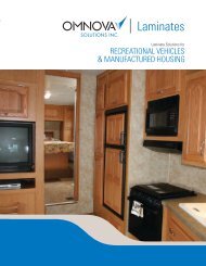 recreational vehicles & manufactured housing - Omnova