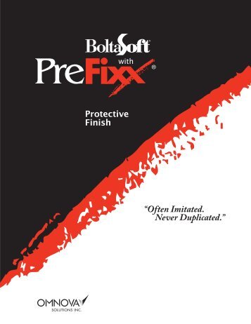 PreFixx Brochure - Omnova Solutions, Inc