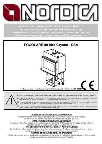 FOCOLARE 80 Idro Crystal - DSA