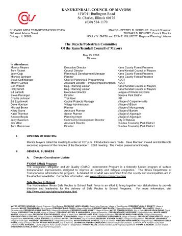 KANE/KENDALL COUNCIL OF MAYORS 41W011 ... - Kane County, IL