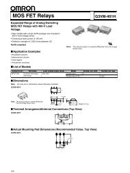 MOS FET Relays G3VM Series Group Catalog G3VM-401H - Omron