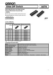 A6TN Slide DIP Switch - Omron