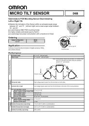 d6b micro tilt sensor - Omron