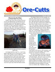 Fluorescing the West - Orcutt Mineral Society