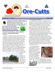 A Gathering of Rocks - Orcutt Mineral Society