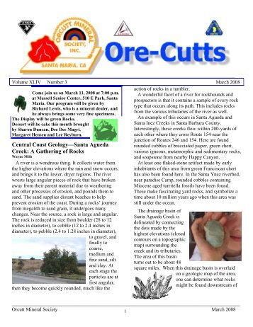 A Gathering of Rocks - Orcutt Mineral Society