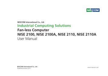 Industrial Computing Solutions Fan-less Computer NISE ... - Omtec