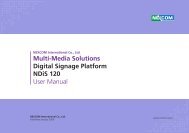 Multi-Media Solutions Digital Signage Platform NDiS 120 ... - OMTEC