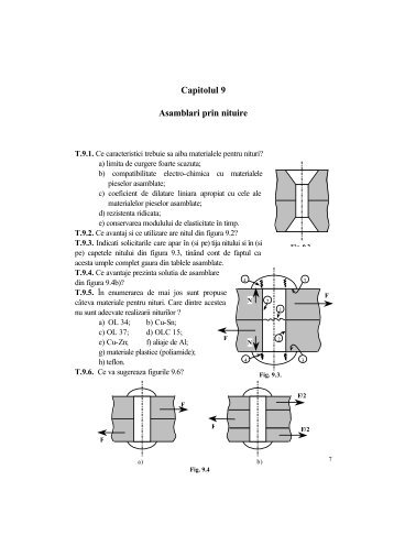 Capitolul 9 Asamblari prin nituire