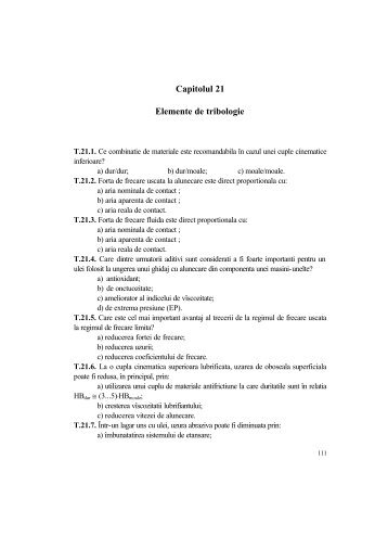 Capitolul 21 Elemente de tribologie - Catedra de Organe de Masini ...