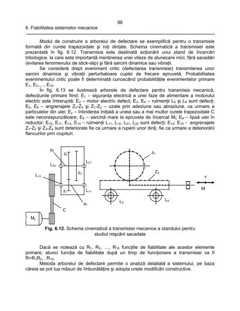 6. FIABILITATEA SISTEMELOR MECANICE