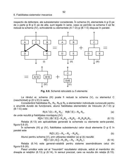 6. FIABILITATEA SISTEMELOR MECANICE