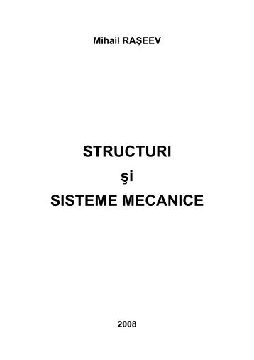 Structuri si sisteme mecanice