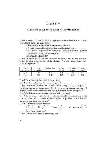 Capitolul 16 Asamblari pe con si asamblari cu inele tronconice