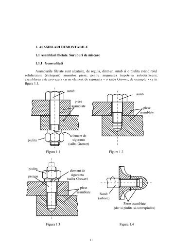 Asamblari demontabile - Catedra de Organe de Masini si Tribologie