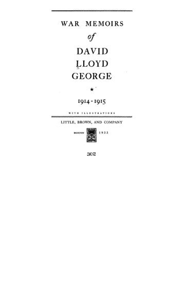 of DAVID I.LOYD GEORGE