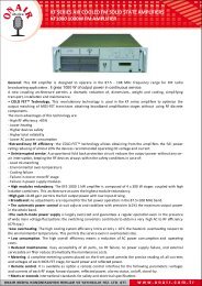 KF1000 FM AMPLIFIER BROÅÃRÃ