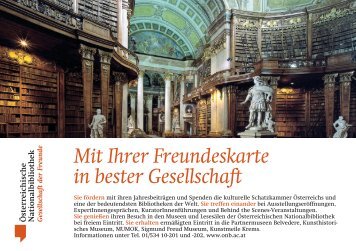 Mit Ihrer Freundeskarte in bester Gesellschaft - Ãsterreichische ...