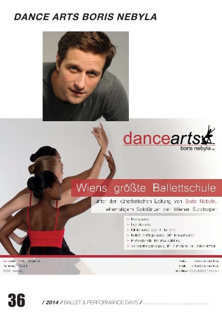 BALLET & PERFORMANCE DAYS 2014 MAGAZINE