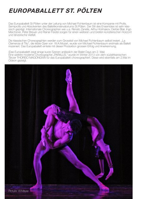 BALLET & PERFORMANCE DAYS 2014 MAGAZINE