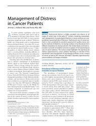 Management of Distress in Cancer Patients - Oncology Practice ...