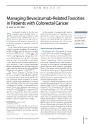 Managing Bevacizumab-Related Toxicities in Patients with ...