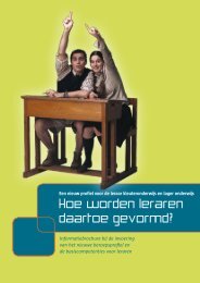 Een nieuw profiel voor de leraar kleuteronderwijs en - Vakgroep ...