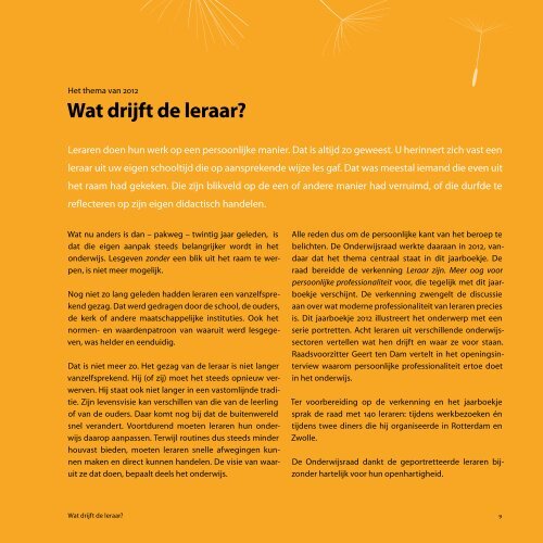 ï²ï°ï±ï²Wat drijft de leraar? at drijft de leraar? - Onderwijsraad