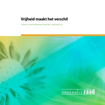 Vrijheid maakt het verschil - Onderwijsraad