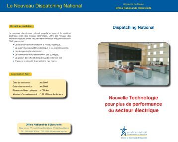 Consultez le dÃ©pliant du nouveau dispatching national - ONE