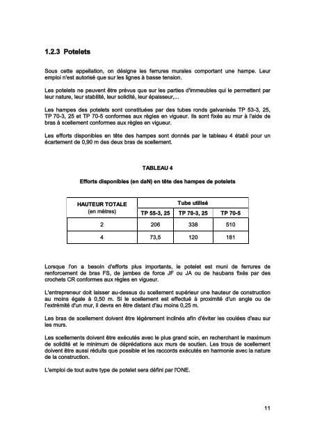 Cahier des Prescriptions Communes Techniques (CPCT) - ONE