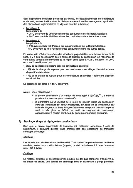 Cahier des Prescriptions Communes Techniques (CPCT) - ONE