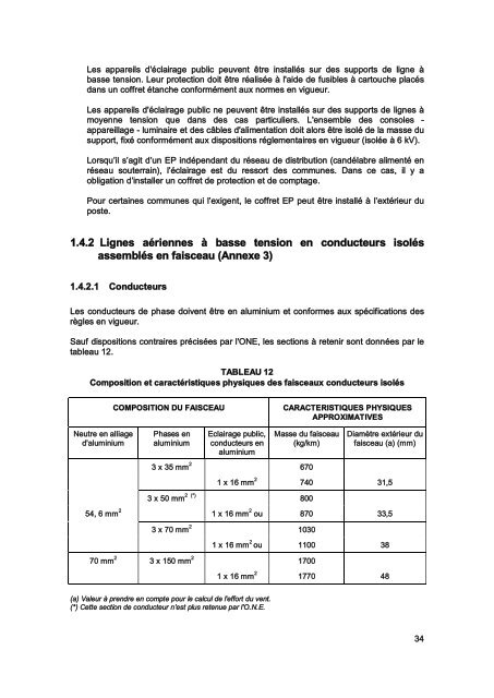 Cahier des Prescriptions Communes Techniques (CPCT) - ONE