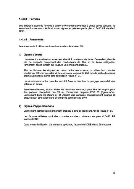 Cahier des Prescriptions Communes Techniques (CPCT) - ONE