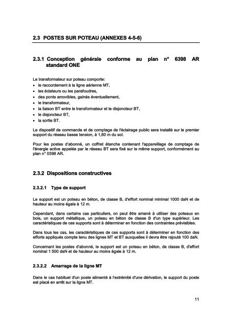 Cahier des Prescriptions Communes Techniques (CPCT) - ONE