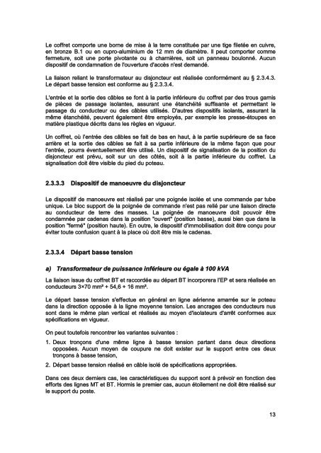 Cahier des Prescriptions Communes Techniques (CPCT) - ONE