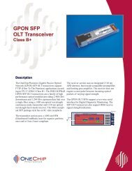 GPON SFP OLT Transceiver Class B+ - OneChip Photonics