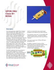 GPON ONU Class B+ BOSA - OneChip Photonics