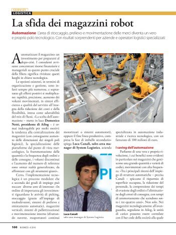 La sfida dei magazzini robot - Euro Pool System