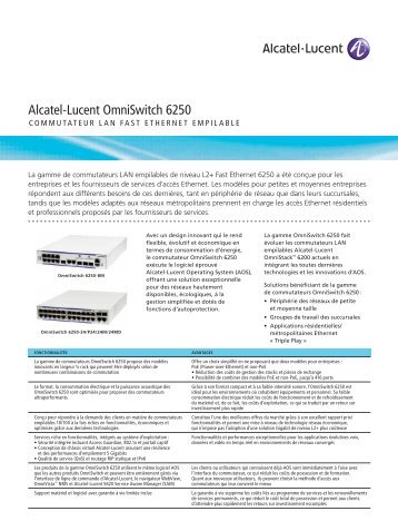 Alcatel-Lucent OmniSwitch 6250 - Itissalnet