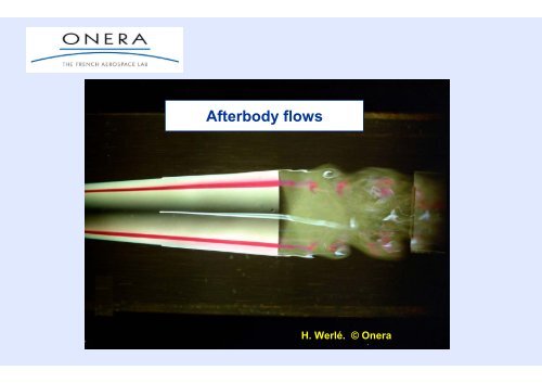 Afterbody flows - Onera