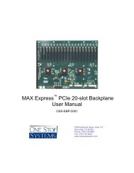 MAX Express PCIe 20-slot Backplane User Manual - One Stop ...