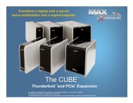 The CUBE Family of Expansion Enclosures - One Stop Systems, Inc.