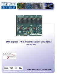 MAX Express PCIe 20-slot Backplane User Manual - One Stop ...