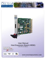 User Manual Host Expansion Board (HEB2) - One Stop Systems, Inc.