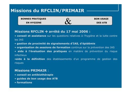 RFCLIN/PRIMAIR et EHPA - ARS Franche-ComtÃ©